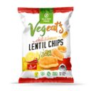 Vegeat's Chilli Lime lentil chips pack